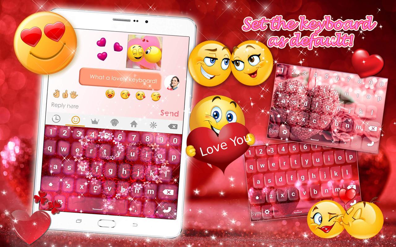 Papan Ketik Cinta Tema Keyboard Romantis APK Download Gratis