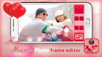 Love Hearts Photo Frame Editor Affiche