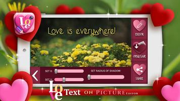 Love Text on Picture Editor capture d'écran 3