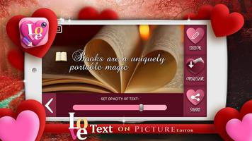 Love Text on Picture Editor capture d'écran 2