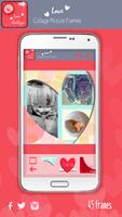 Love Collage Picture Frames پوسٹر