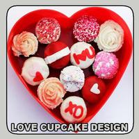 Love Cupcake Design Affiche