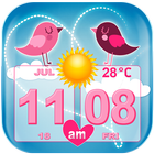 Love Weather and Clock Widget آئیکن