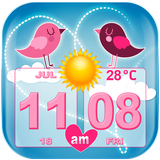 Love Weather and Clock Widget icône