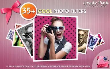 Скачать Прекрасный розовый Kоллаж APK