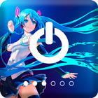 Anime Girl ART PIN Lock Screen أيقونة