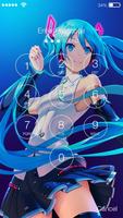 Anime Girl ART PIN Lock Screen screenshot 1