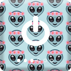 ikon Emoji Monkey Alien Whale PIN Lock