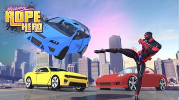 Rope Hero Miami City الملصق