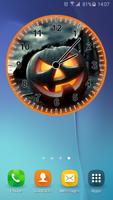 Pumpkins Analog Clock poster