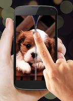 Puppy Dog Zipper LockScreen screenshot 1