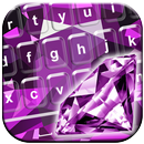 Purple Diamonds Keyboard Theme APK