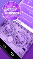 Purple Keyboard Themes Affiche