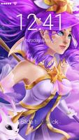 Star League Of Theme Cute Purple Guardian App Lock plakat