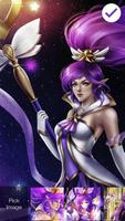 Star League Of Theme Cute Purple Guardian App Lock capture d'écran 2