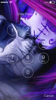 Neon Purple Santa Muerte Cute Love  Screen Lock скриншот 1