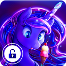 Luna Purple Pony Princess Cute Screen Lock APK