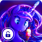 Luna Purple Pony Princess Cute Screen Lock icône