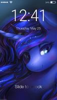 Luna Purple Pony Princess Cute Screen Lock Affiche