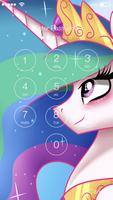 Princess Celestia Cute Pony Kawaii Wallpaper Lock capture d'écran 1