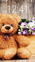 TeddyBear Screen Lock Cute Wallpaper Kawaii पोस्टर