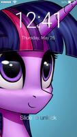 Unicorn Pony Purple Cute Wallpaper Screen Lock Affiche