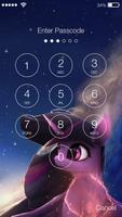 Unicorn Pony Purple Cute Wallpaper Screen Lock capture d'écran 1