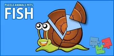 Puzzle for kids: Animals Fishy