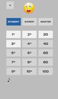 Table de multiplication simple: étape par étape Affiche