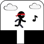 Scream Go StickMan Eighth Note