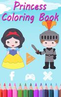 Princess Coloring Book 4 Kids Affiche