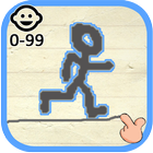 آیکون‌ Stickman Line Runner for kids and adults