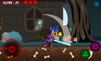 Paw Puppy Transform Battle Zombie screenshot 1