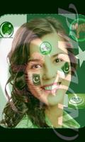 PMLN Flag on Face Affiche