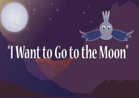 I Want to go to The Moon AR-poster