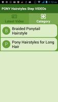 PONY Hairstyles Step VIDEOs imagem de tela 2