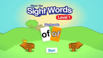 Meet the Sight Words 1 Flashcards Affiche