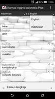برنامه‌نما Indonesian English Dictionary+ عکس از صفحه