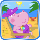 Aventuras en la playa de Hippo أيقونة
