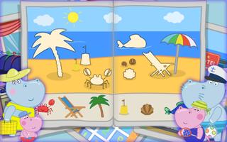 Aventuras en la playa de Hippo screenshot 1