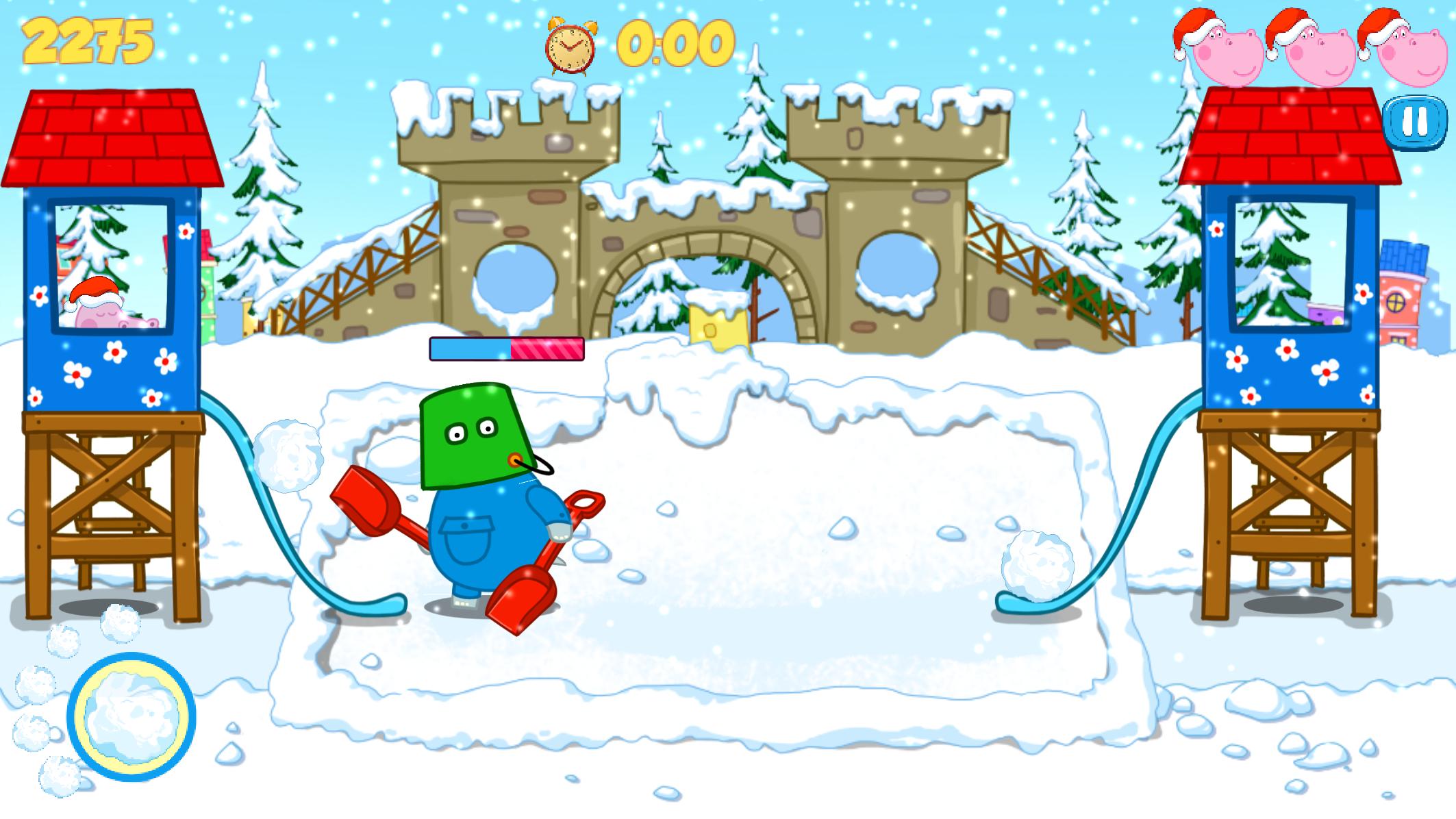 Funny Snowball Battle Winter Games For Android Apk Download - christmas party snowball fight with fans roblox snow
