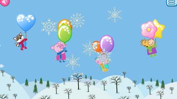 Pop Balloons: Winter games screenshot 2