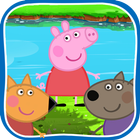 Peppa on the river 아이콘