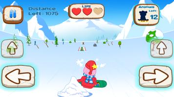 Snowboard racing: Jeux de sport capture d'écran 1