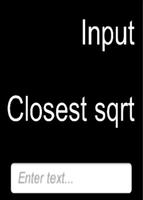 Closest Sqrt Calculator Affiche