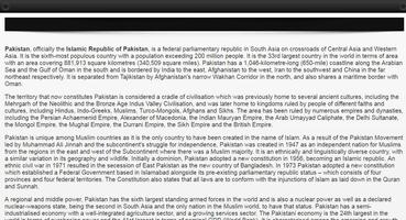 Pakistan General knowledge スクリーンショット 1