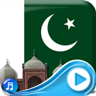 Pakistan Vlag 3d Achtergronden-icoon