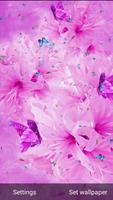 برنامه‌نما Pink Flowers Live Wallpaper عکس از صفحه