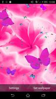برنامه‌نما Pink Flowers Live Wallpaper عکس از صفحه
