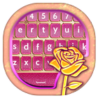 Rose Gold Keyboard Wallpaper أيقونة